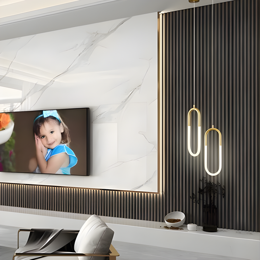 Lustră de Lux Aurie DM-G407A/1, 30CM,  – 3 Opțiuni de Lumină cu Intensitate Ajustabilă și Telecomandă wifi
