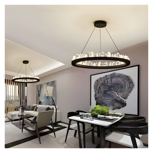 Lustră de Lux din Cristal, D60cm, cu Telecomandă WiFi 2.4G – Lumină Rece/Calda/Neutră DM-G4106/600
