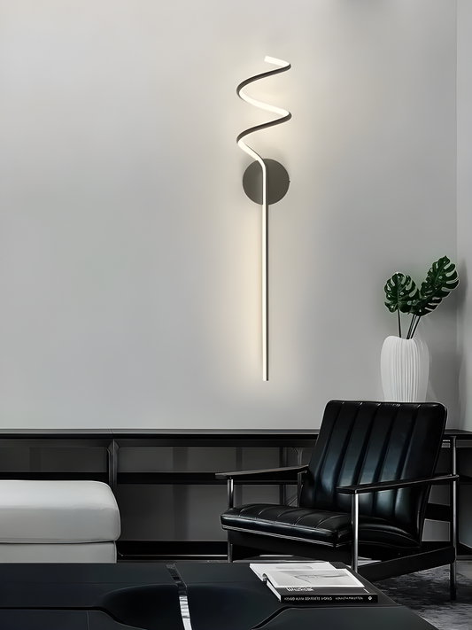 Aplica LED Luxoasă de Perete cu Design Ondulat, DM199-700BK, Negru – Glamour și Funcționalitate în Fiecare Detaliu
