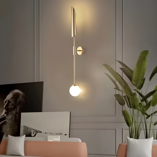 Aplică de Perete Luxoasă cu Design Artistic Sculptural, DM91-1, Auriu – Glamour și Funcționalitate în Fiecare Detaliu