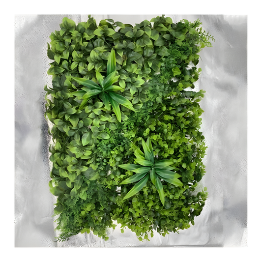 Panou Artificial Verde Compact 60x40cm – Un Element Ideal pentru Îmbunătățirea Esteticii Interioare PV09/60x40