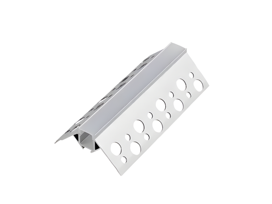 Profil LED Distins pentru Colțuri Exterioare – Încastrat, Lungime 2m, Aluminiu