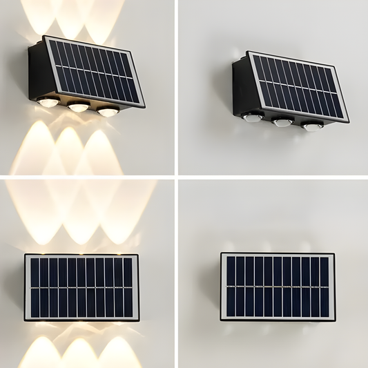 Aplica Exterioară Neagră RFAN cu Panou Solar, IP65 – Lumina Neutră și Sustenabilitate, Model 686021