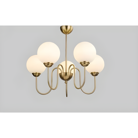 Candelabru Distins Retro Francez cu 5 Brațe E27, DM-DX2411/5 – Iluminat Vintage pentru Atmosfere Rafinante