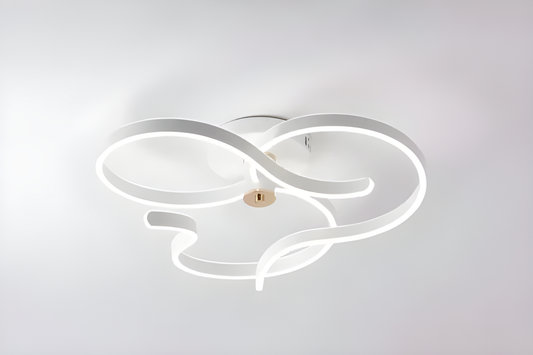 Lustră de Lux Alb/Auriu DM9872 – Telecomandă Inclusă, 3 Tipuri de Lumină, Intensitate Reglabilă, 360W,  – Iluminat Distins pentru Spații Interioare