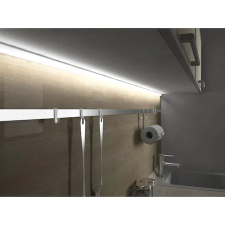 Profil LED Premium Aplicat, 90 Grade, Lungime 2m, Alb – Perfect pentru Crearea unui Ambient Rafinant și Iluminat Eficient