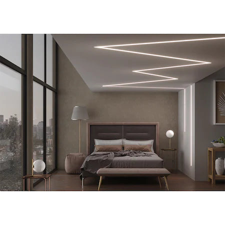 Profil LED Aplicat Inovator, Lungime 2m, Alb – O Alegere Premium pentru Iluminat Stilat și Durabil