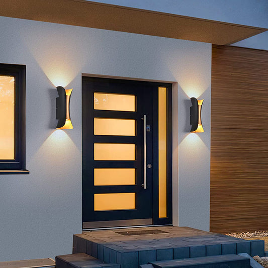 Aplica LED de Perete, Design Contemporan cu Lumină Caldă, Negru – Iluminat Elegant pentru Spații Moderne