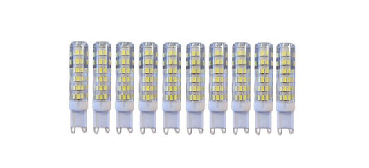 Set 10 x Becuri LED DMLiving, G9, Lumina Calda, 3000K, 9W